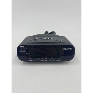 Sony Dream Machine AM/FM Dual Alarm Digital Clock Radio Black ICF-C212 Works